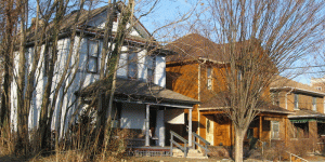 Houses from the Bloomington West Side Historic District. Photo by Nyttend - Own work